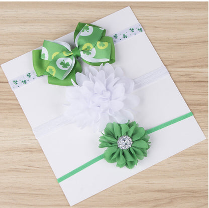 Girls St. Patrick's Day Hair Ties – 3 Piece Holiday Hair Accessory Set