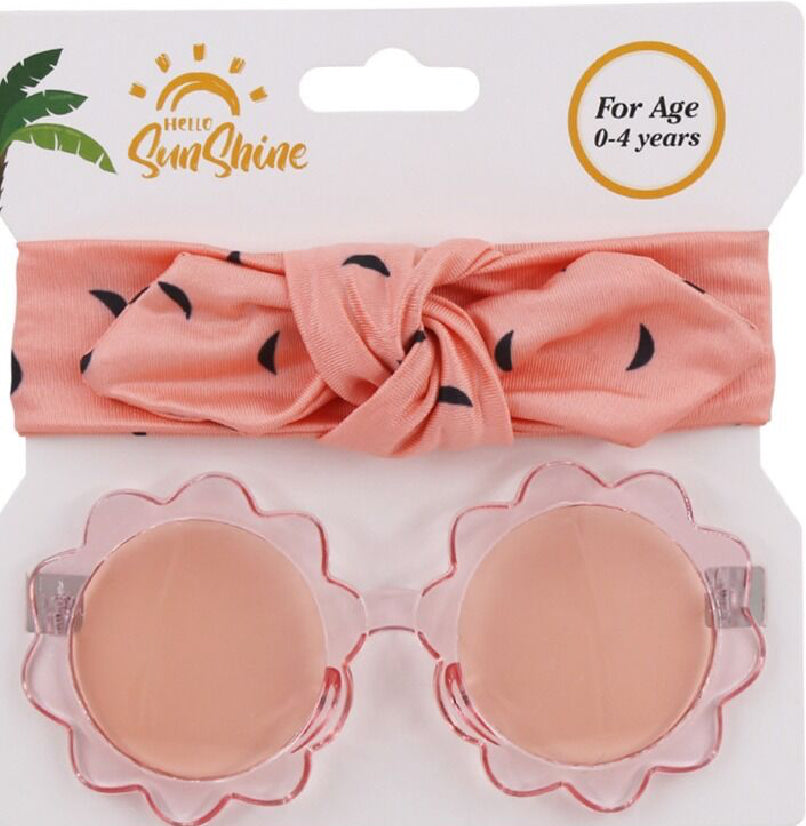 Flower Sunglasses with Headband