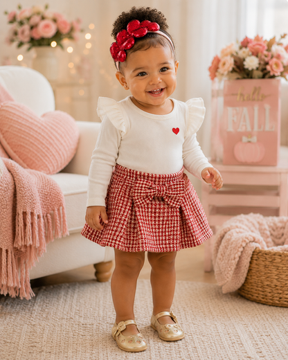 Girls Sequin Hearts Headband – Soft Cotton Love Ya Headband