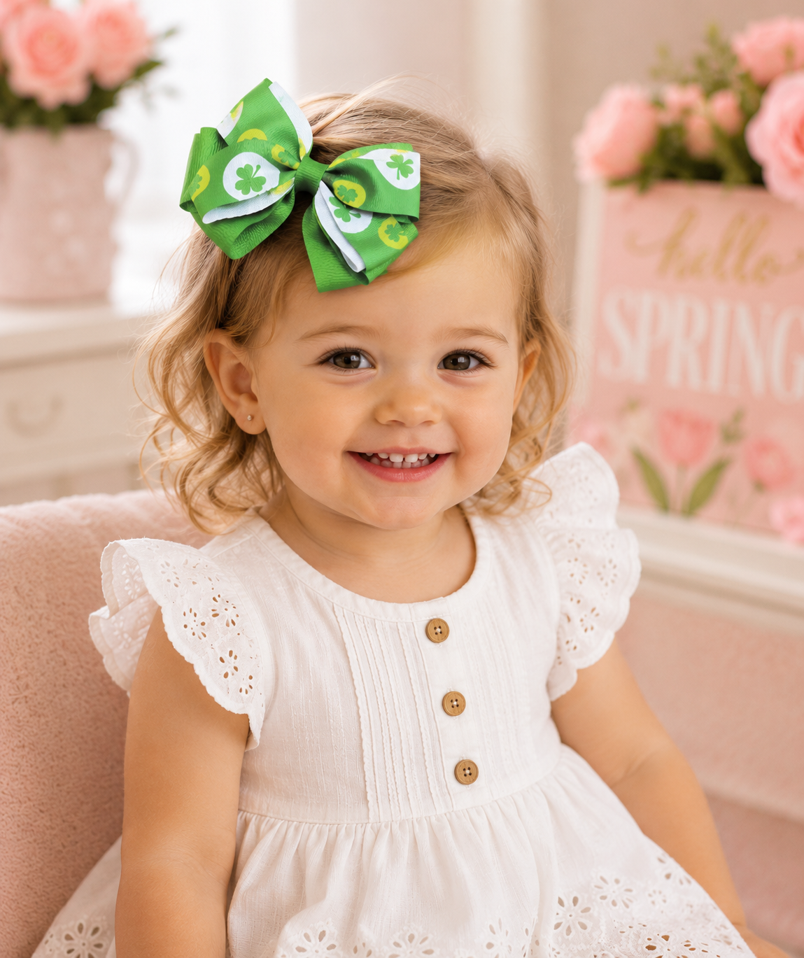 Girls St. Patrick's Day Hair Ties – 3 Piece Holiday Hair Accessory Set